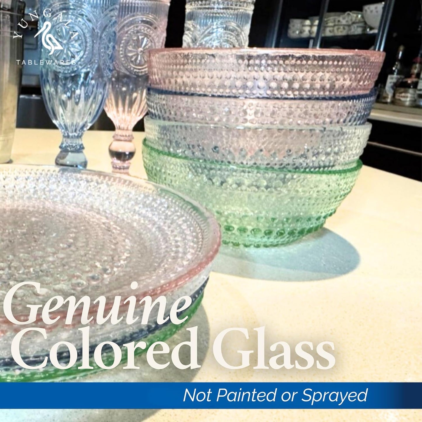 Yungala Multi-colored Glass Bowl Summer