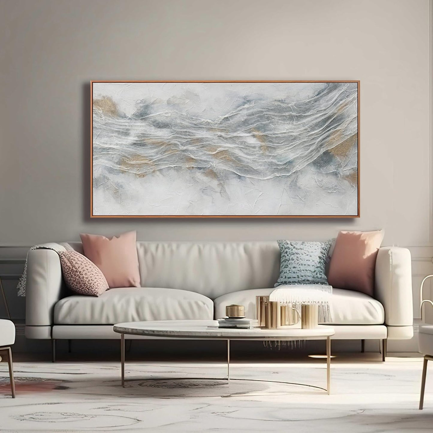 Abstract Canvas Wall Art Decor Modern Wall Art Pictures for Living Room Abstract Canvas Art Wall Decor Large Framed Wall Art Prints Large Artwork for Walls Bedroom Office Decor 29" X 58"
