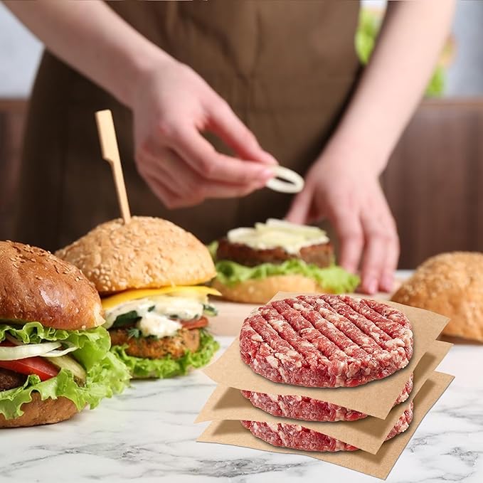 200Pcs Parchment Paper sheets, 6 x 6 Inches Non-Stick Precut Baking Parchment,Unbleached,Parchment Paper For Baking,Fryer, Cooking,Oven,Perfect for Bread, Cakes, Barbecue