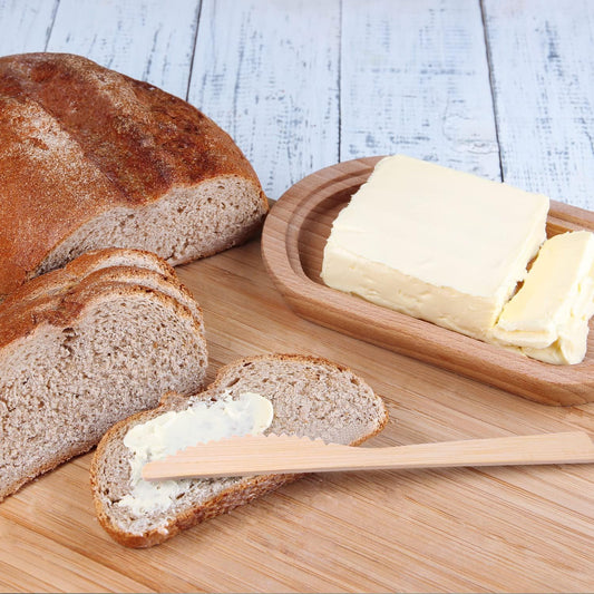 Bamboo Utensils -300 PK 6.7" Bamboo Compostable Knives Disposable Bamboo Cutlery Set Biodegradable Eco Friendly Renewable Utensil Flatware Knife