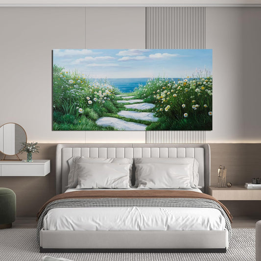 Canvas Wall Art Decor Large Wall Art for Living Room Canvas Art Wall Decor Nature Landscape Wall Art Decor Pictures Coastal Wall Art Prints Artwork for Walls Bedroom Office Wall Decor 24" X 48"