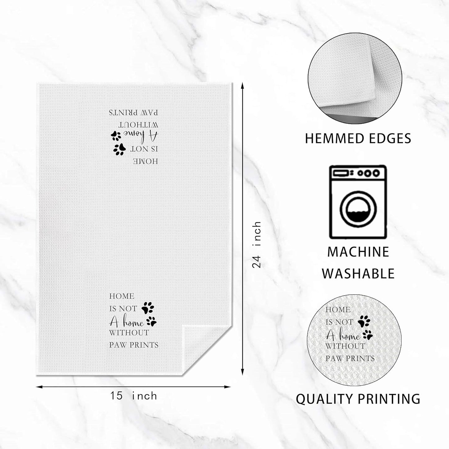 Dog Themed Kitchen Towels 16×24", Dog Mom Gifts for Women, Decorations for The Home,Housewarming Gifts New Home, Kitchen Tea Hand Towels