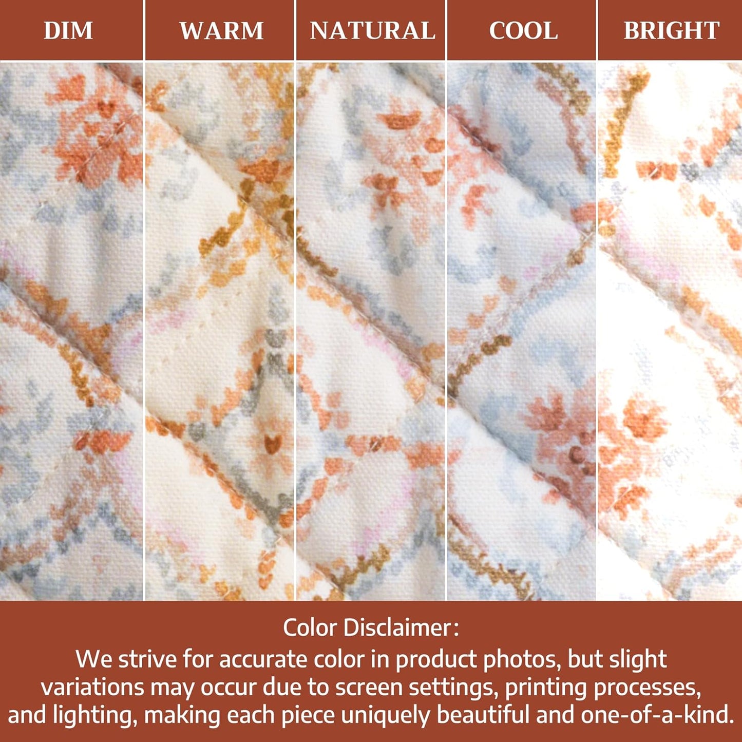 Maison d' Hermine Oven Gloves 100% Cotton Oven Mitt 7" x 13" with Loop Heat Resistant BBQ Cooking Gloves for Thanksgiving Christmas Decorations Baking Handling Hot Pans (Pack of 1, Fair Isle)