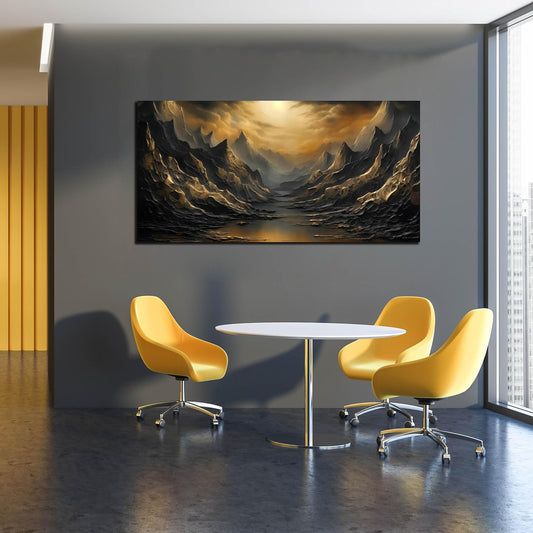 Mountain Wall Art for Living Room Bedroom Office Large Landscape Canvas Pictures Sunset Nature Wall Decor 24x48 Modern Artwork