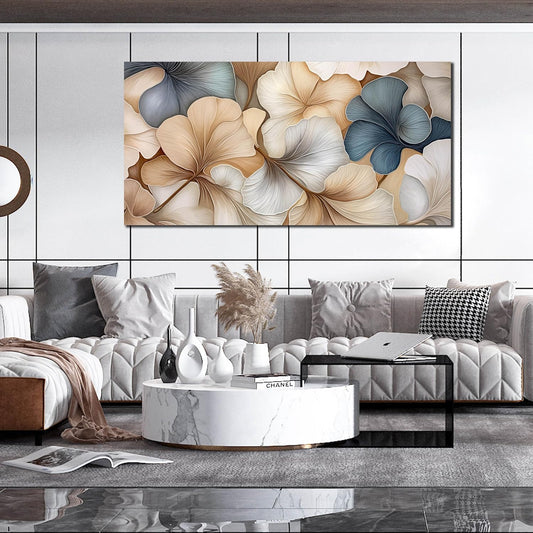 AOZEMI Flowers Wall Art Canvas Botanical Plant Pictures Bedroom Leaf Wall Decor Artwork for Living Room Bathroom Office Home Kitchen 29x59