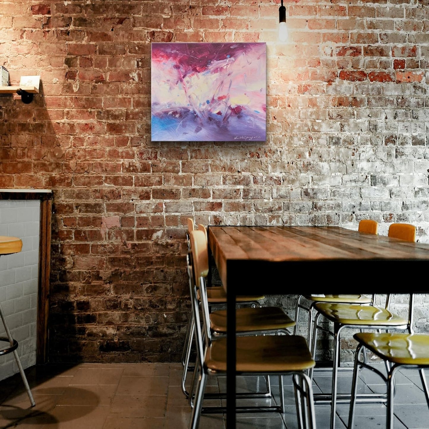 Gloliv Canvas Wall Art – Abstract Wall Decor Painting, Artist-Authorized Reproduction Canvas Prints, Modern Wall Art Decor for Living Room, Bedroom, or Office 16"x12"