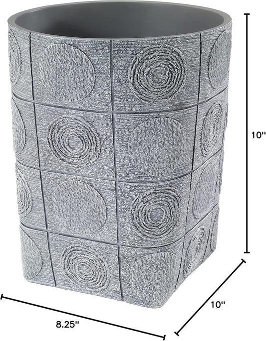 Avanti Linens Galaxy Waste Basket, Silver