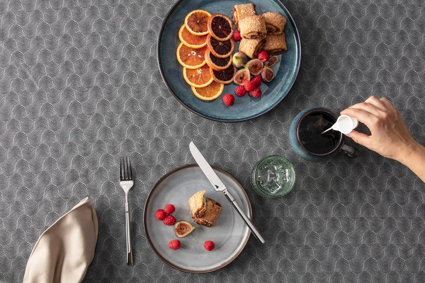 Fortessa Lloyd 18/10 Stainless Steel, 40 Piece Flatware Set (Service for 8), Silver