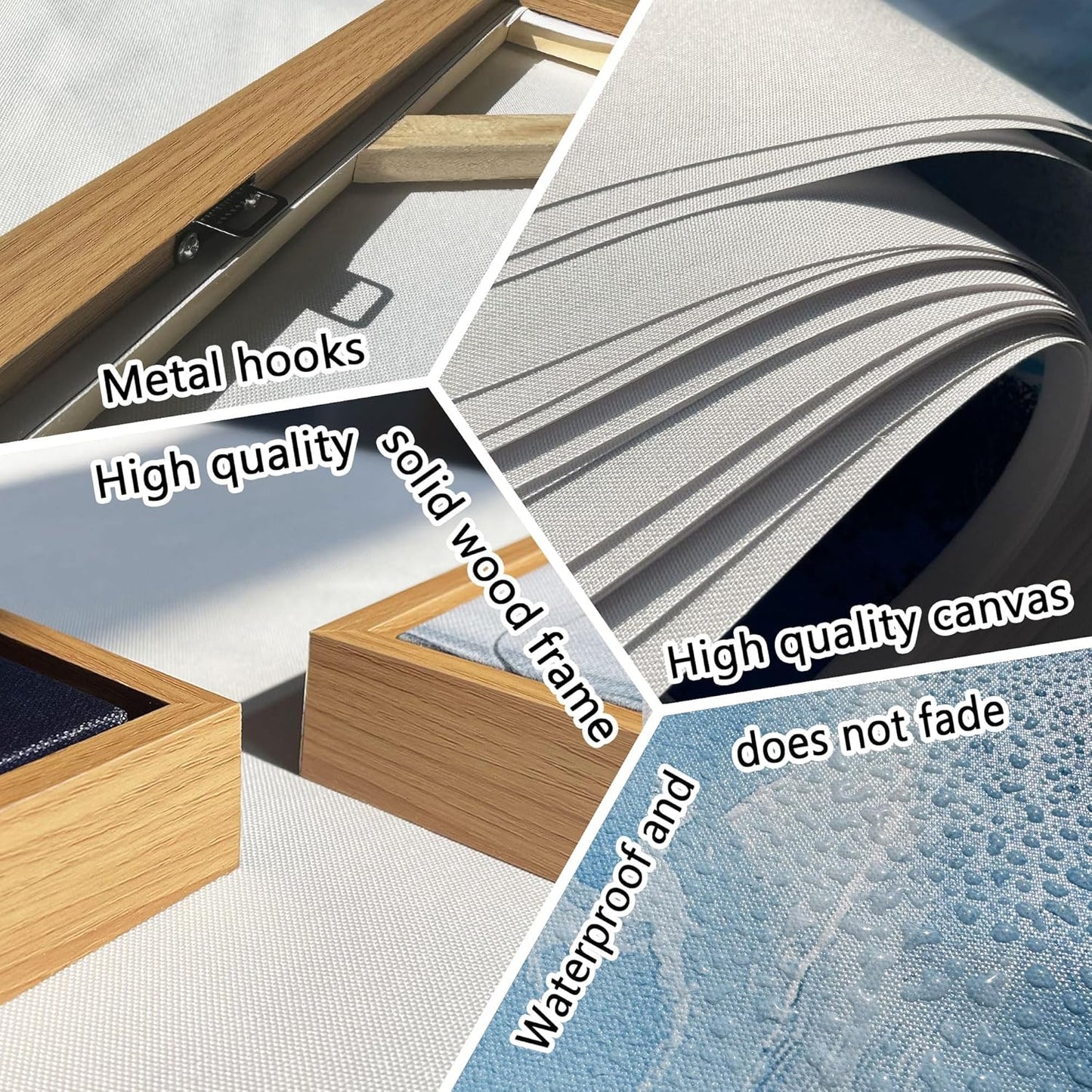 yiijeah Farmhouse Wall Decor - Large Canvas Wall Art Artwork Deer Landscape Vintage Floral Rustic Print Neutral Picture Artwork for Home Living Room Bedroom Office Decoration