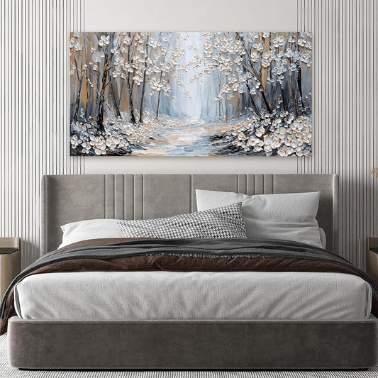 Canvas Wall Art Decor Wall Art Pictures for Living Room Art Work for Wall Decor Landscape Forest Wall Art Prints Modern Flowers Wall Art Decorations Artwork for Walls Bedroom Office Decor 20" X 40"