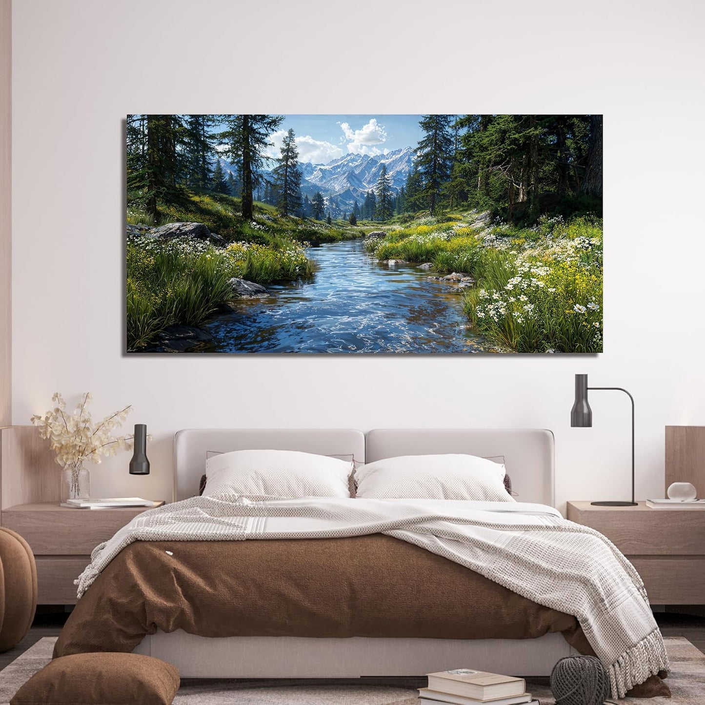 Canvas Wall Art Decor Green Nature Wall Art Prints Artwork For Walls Landscape Botanical Wall Art Decorations Canvas Art Wall Decor Modern Wall Art Pictures For Living Room Hone Office Decor 20"X 40"