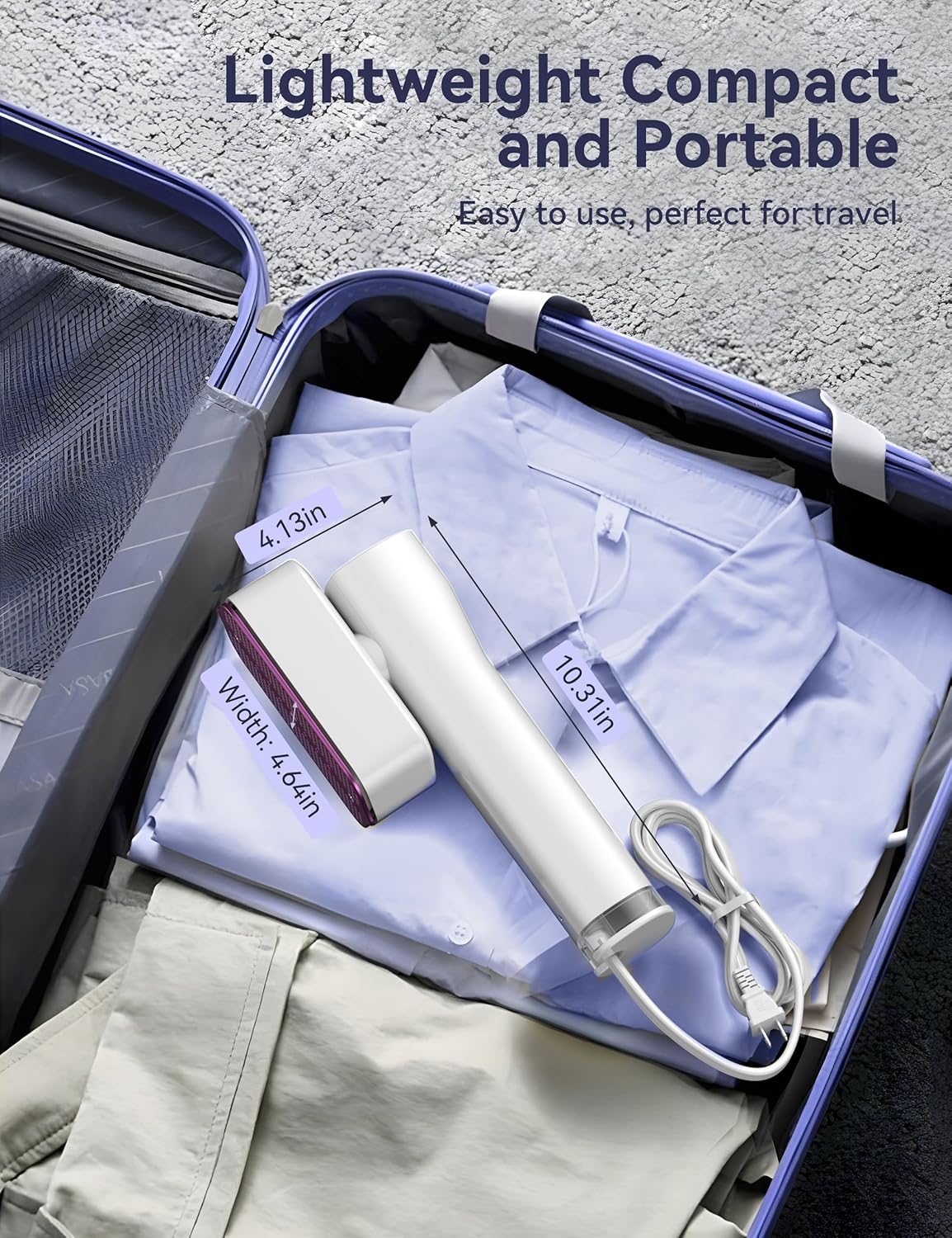 Sundu Steamer for Clothes, Portable Handheld Steamer & Iron,15s Fast Heat-up,20g/min Steam,100ml Water Tank, Ironing Gloves, 20 Min Continuous Steam, Wrinkle Remover for Travel, Home, Office