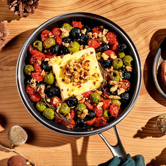 HexClad Hybrid Nonstick 8-Inch Frying Pan, Stay-Cool Handle, Dishwasher-Friendly, Oven-Safe Up to 900°F, Induction Ready, Compatible with All Cooktops