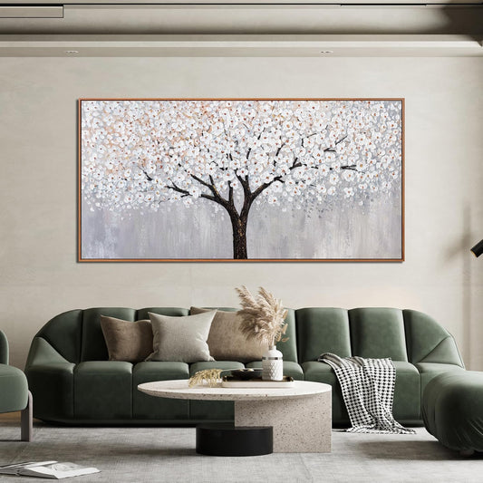 Canvas Wall Art Decor Artwork for Walls Framed Black and White Wall Art Prints Large Tree of Life Wall Art for Living Room Art Work for Wall Decor Bedroom Office Wall Art Decor 29"X58"