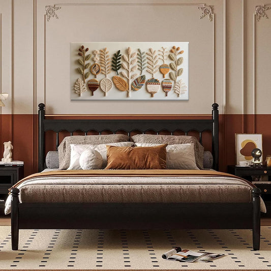 Tsomzxng Canvas Art Wall Decor Print Modern Boho Wall Art Prints Minimalist Paintings White Wall Art Pictures For Bedroom Kitchen Office Home Artwork 20" X 40" Ready To Hang