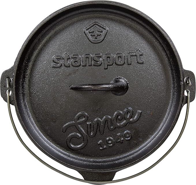 Stansport Pre-Seasoned Cast Iron Dutch Oven