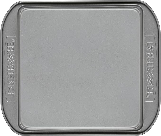 Farberware Nonstick Bakeware 9-Inch Square Cake Pan, Gray