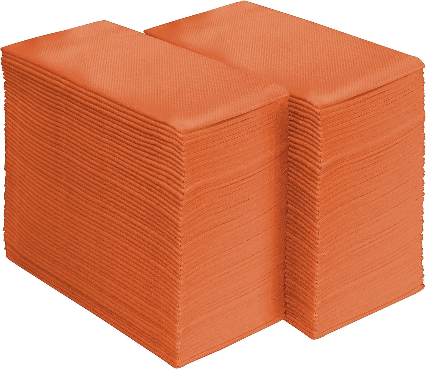 AMERICAN HOMESTEAD Paper Napkins - Terracotta Disposable Linen-Like Dinner Napkins - Restaurant-Quality Table Serviettes for Weddings, Parties, and Events - 15.75" x 15.75" - 50 Count