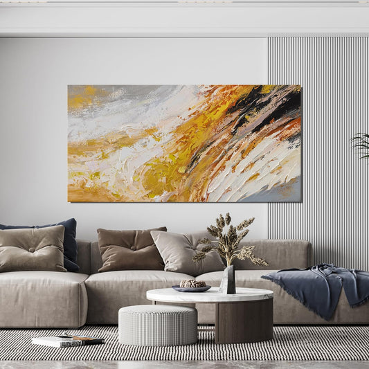 AIXMGSJS Canvas Wall Art Decor Wall Art Pictures for Living Room Modern Large Wall Art Canvas Art Wall Decor Black and White Abstract Wall Art Prints Artwork for Walls Home Office Decor 24" X 48"