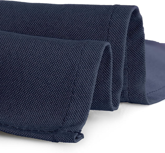 Gee Di Moda Rectangle Tablecloth - 70 x 120 Inch Navy Blue - Heavy Duty Washable Polyester - For 6 or 8 Foot Rectangular Table