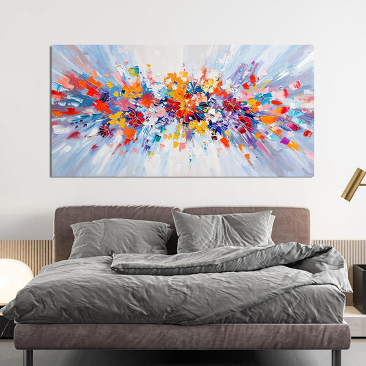 Canvas Wall Art Decor Large Wall Art for Living Room Modern Colorful Wall Art Prints Abstrcat Canvas Art Wall Decor Abstrcat Flower Wall Art Decorations Artwork for Walls Home Office Decor 24" X 48"
