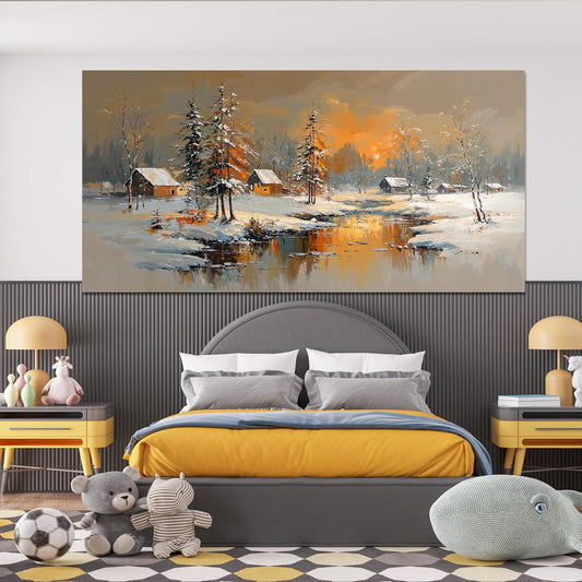 Canvas Oversized Wall Art Decor Modern Wall Art Pictures for Living Room Nature Coastal Wall Art Prints Large Landscape Wall Art Decorations Canvas Art Wall Decor Artwork for Walls Home Office Decor 29"X58"