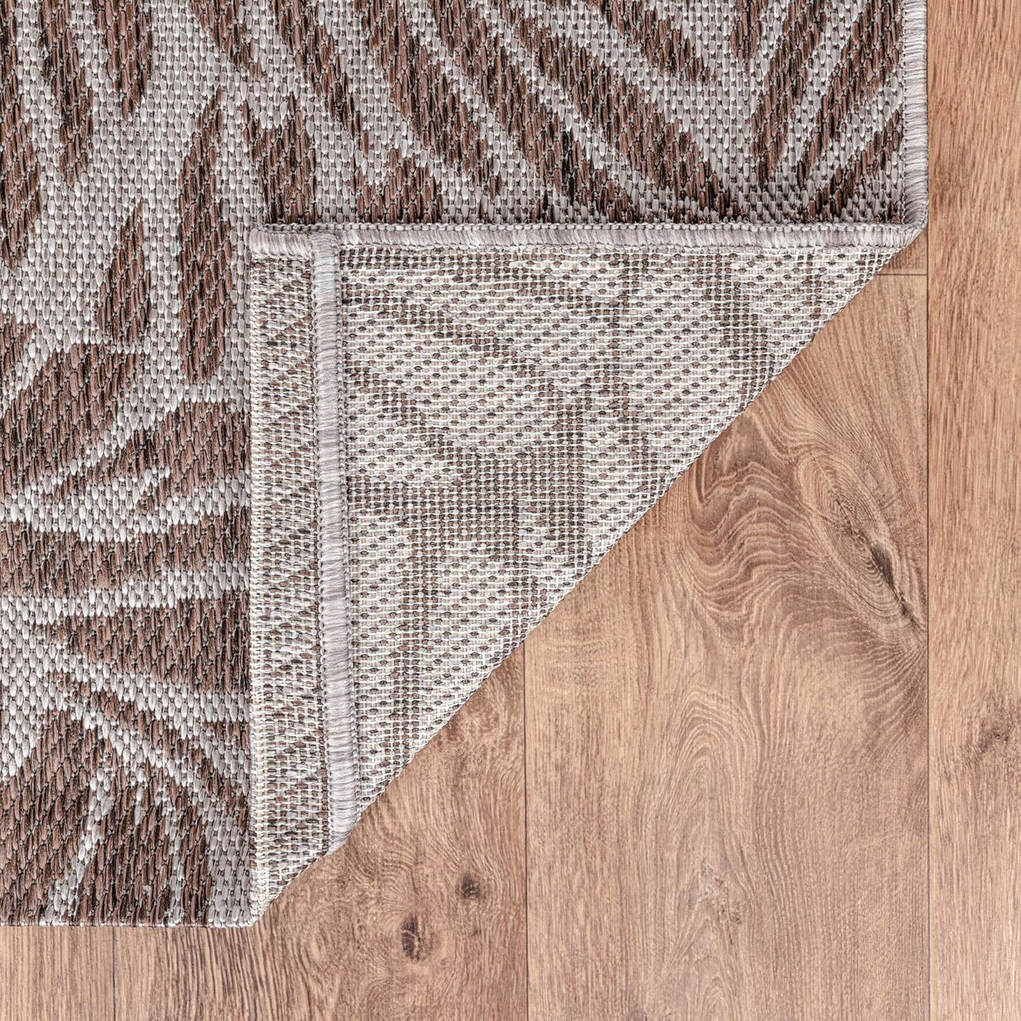 Keen Home Design Terrace Outdoor Area Rug - 4x6 Washable Indoor/Outdoor Rug for Patio, Kitchen, Balcony, Beach, Garden, Deck and Porch, Size: 3'10"x5'7"