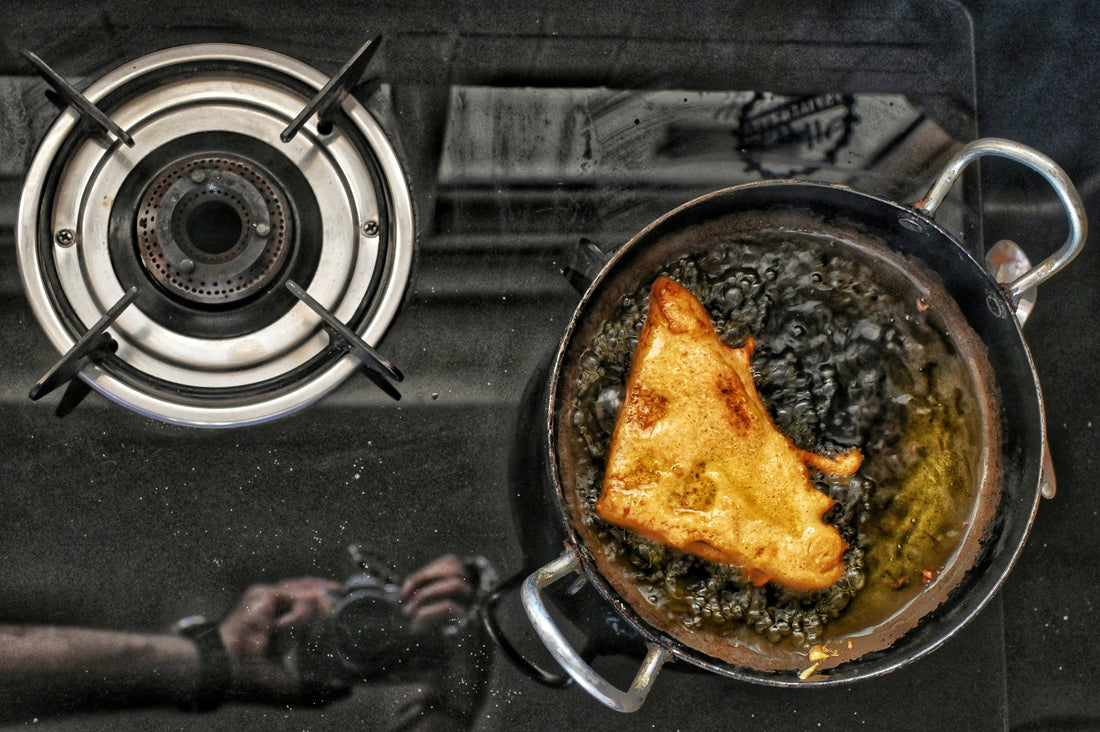Cleaning burnt residue from a nonstick frying pan without damaging the coating
