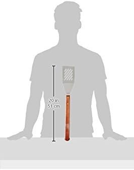 New Star Foodservice 59007 Stainless Steel BBQ Tool Set with Solid Hard Wood Handles, Set of 4