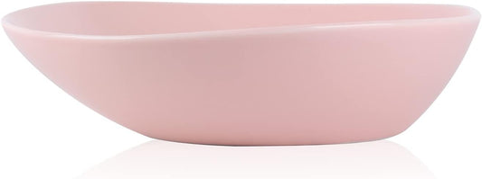 Stone Lain Delilah 8-inch Bowl 6-Piece Dish Set, Porcelain, Blush
