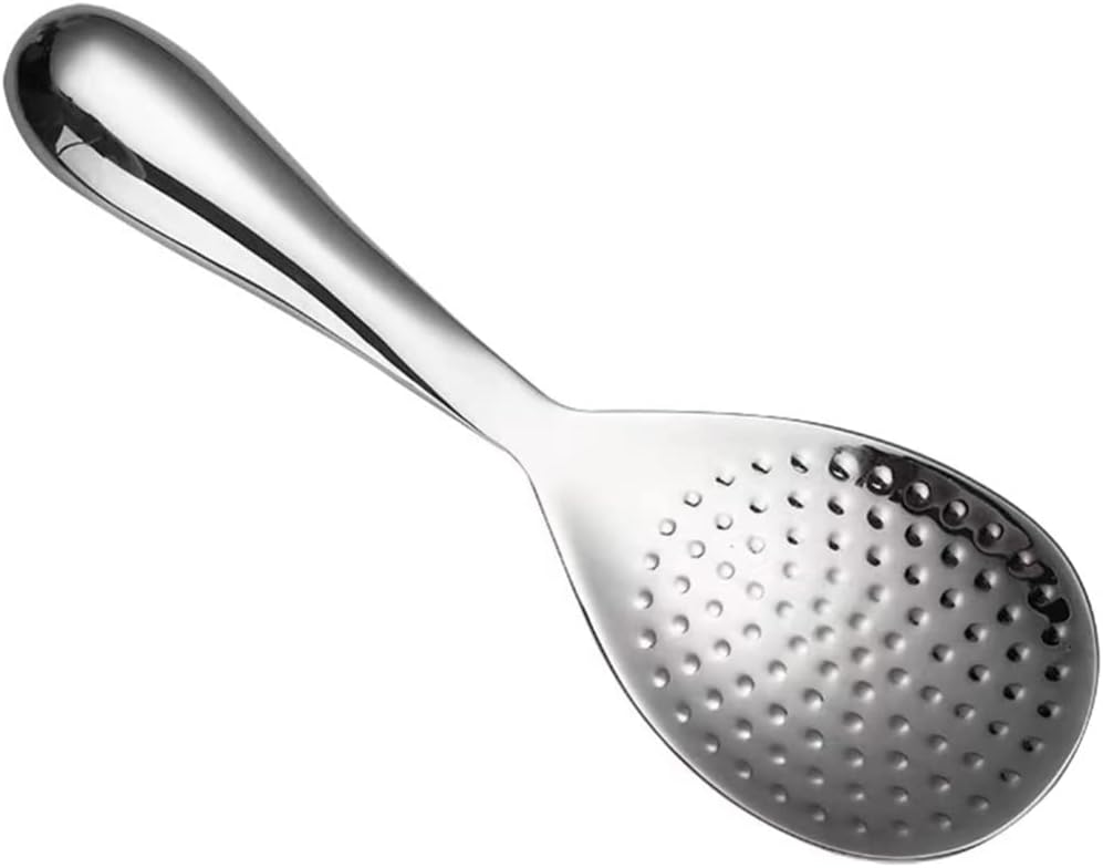 UPKOCH 8-inch Stainless Steel Rice Spoon - Non-Stick Paddle for Rice Cookers & Serving, Dishwasher Safe Kitchen Utensil for Home/Restaurant (Silver)