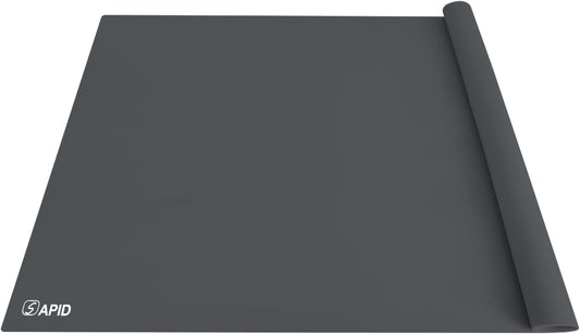 Extra Large Silicone Mat 36" x 24" Place Mats, Heat Resistant Mat for Kitchen Countertop Protector, Thick Placemats Washable Silicone Mats for Kitchen Counter Mat Dining Table Mat, Darkgrey, Sapid