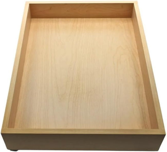 SlidingSusan Pull Out Drawer Organizer for Cabinets, Gliding Soft Close Shelves for Kitchen, Pantry, Bathroom, & Storage Organization, Hard Rock with MDF Core, 20 Inch Wide x 18 Inch Deep