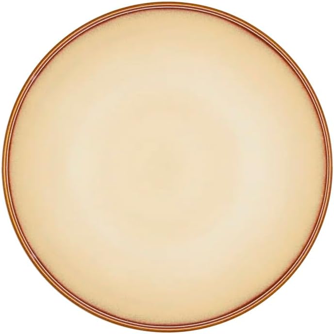 Sango 16-Piece Stoneware Dinnerware Set for 4, Reactive Glaze on Earthy Brown Plates and Bowls Sets, Ceramic Dish Set, Glossy Dishes & Coffee Mugs for Daily Dining, Microwave & Dishwasher Safe, Nova