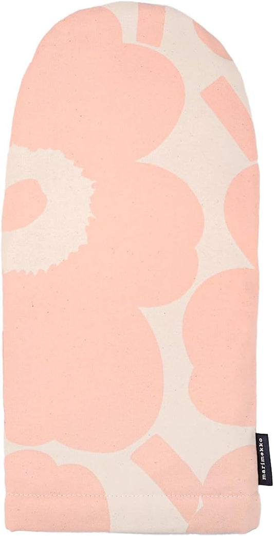 MARIMEKKO Pieni Unikko Pink Oven Mitt with Hanging Loop – Refine Your Kitchen Décor with Our Floral Oven Mitts — Kitchen Mitts for Oven (12 in x 6 in)