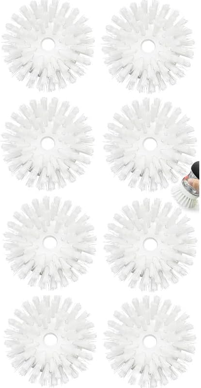 Palm Brush Refills for OXO Soap Dispensing Dish Brush - 8 Pack Cleaning Replacement Brush Head for OXO Palm Brush