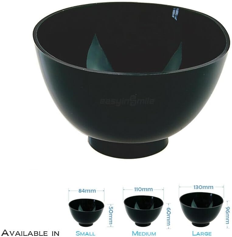 DENTIMICA Dental Lab Rubber Impression Mixing Alginate Bowl Flexible Durable Silicone Mixing Bowl for Alginate, Plaster Materials (M)