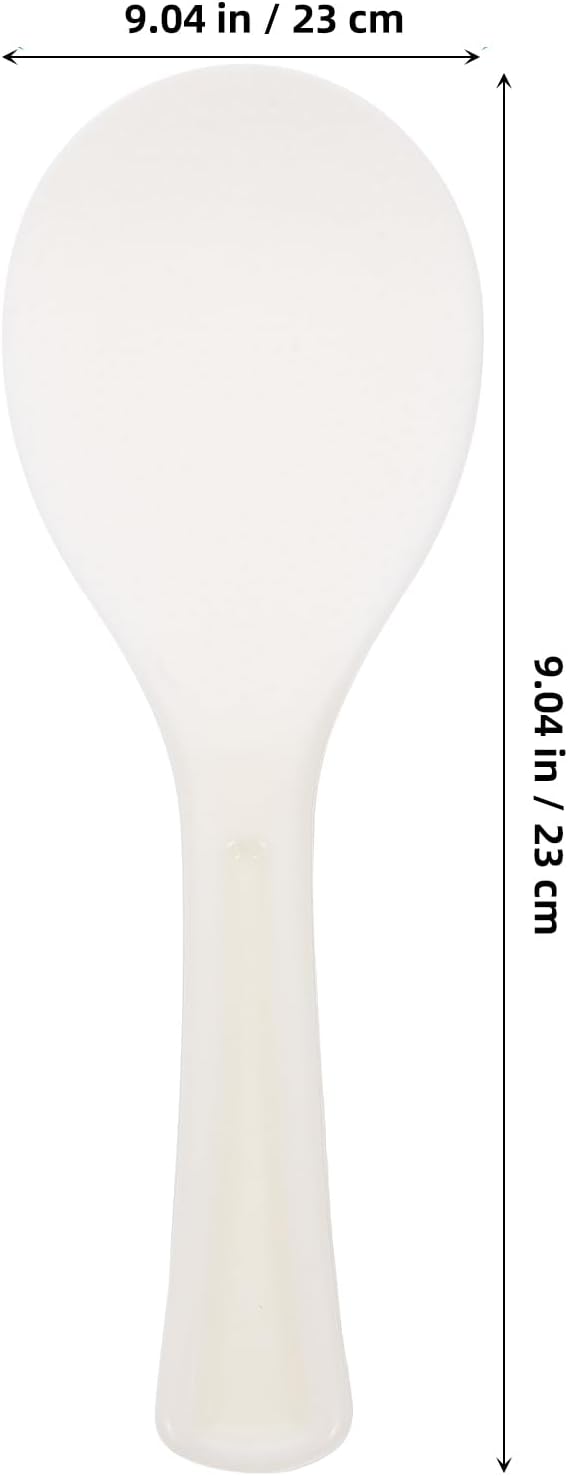 PRETYZOOM Rice Paddle Soup Spoon Reusable Rice Spoon Kitchen Rice Paddle Safe Rice Scooper Easy Storage for Family