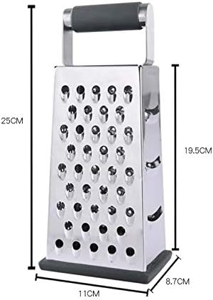 Vertical Stainless Steel Grating Four-sided Boxed Grater For Cucumbers, Carrots And Cheese, Grater, Melon, Planing, Potato, Planer, Non-slip Handle，Peeler