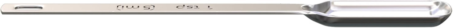 Color Up Premium 1 Teaspoon Measuring Spoon (5 ml) - Stainless Steel Chrome Finish, Accurate TSP for Wet & Dry Ingredients - One Single Tea Spoon