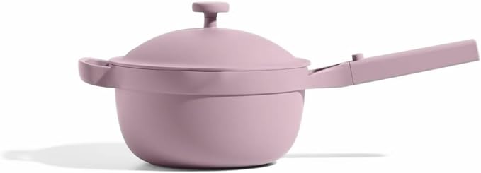 Our Place Perfect Pot - Mini 2.5Qt Nonstick Ceramic Sauce Pan with Lid | Versatile Cookware for Stovetop and Oven | Steam, Bake, Braise, Roast | PTFE & PFOA-Free | Toxin-Free, Easy to Clean | Lavender