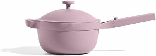 Our Place Perfect Pot - Mini 2.5Qt Nonstick Ceramic Sauce Pan with Lid | Versatile Cookware for Stovetop and Oven | Steam, Bake, Braise, Roast | PTFE & PFOA-Free | Toxin-Free, Easy to Clean | Lavender