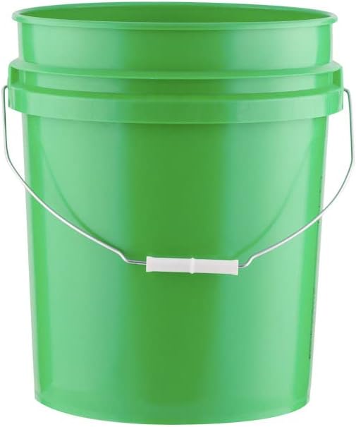 House Naturals 5 Gallon Bucket Pail Food Grade BPA Free with Screw on Gasket Lid (Pack of 3) Made in USA pails