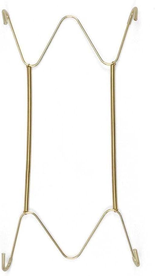 6/7/8/10/12/14/16 Inch Plate Dish Hanger Dismountable Wall Display Securing Clip W Type Dish Spring Holder Invisible Hook Home Decor,Vertical Plate Holders,Storage and Organization (6 Inch)