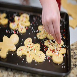 Small Baking Sheets Nonstick Set (9.5inch X 7.1inch)- SS&CC 8 Inch Nonstick Sheet Pan Set for Baking, Carbon Steel Baking Pans Cookie Sheets