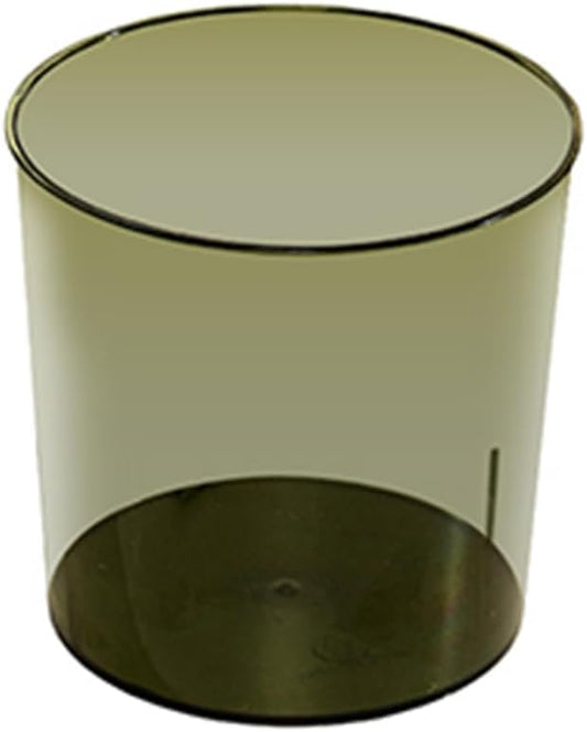 Bathroom Trash Can 6.5 x 5.7 x 6.1 Inch Small Trash Can Plastic Wastebasket Large Capacity Green Round Garbage Can for Bathroom Bedroom Office Kitchen Dorm Room (S)