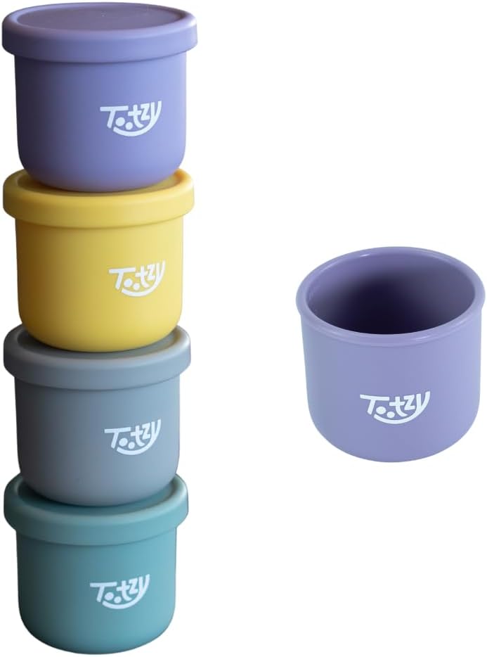 Premium Silicone Snack Containers 8.5 oz (4 Pack) – Reusable, Leakproof, BPA-Free Food Storage Cups for Pets, Kids & Adults – Microwave & Dishwasher Safe – Great for Treats, Travel, School & Office