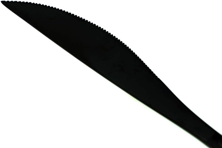 JASHII Mirror Polished Black 20-Piece SUS304 Stainless Steel Flatware Set,Silverware Set Dinner Knife Fork Spoon Dessert Fork Salad Spoon Service for 4