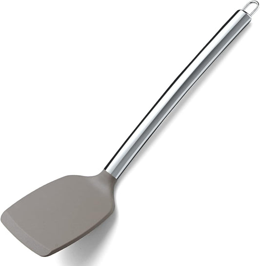 Berglander Spatulas, Non-stick Silicone Solid Turner,Barbecue Spatulas Turner For Cooking, Kitchen Dishwasher Safe, Easy to Clean