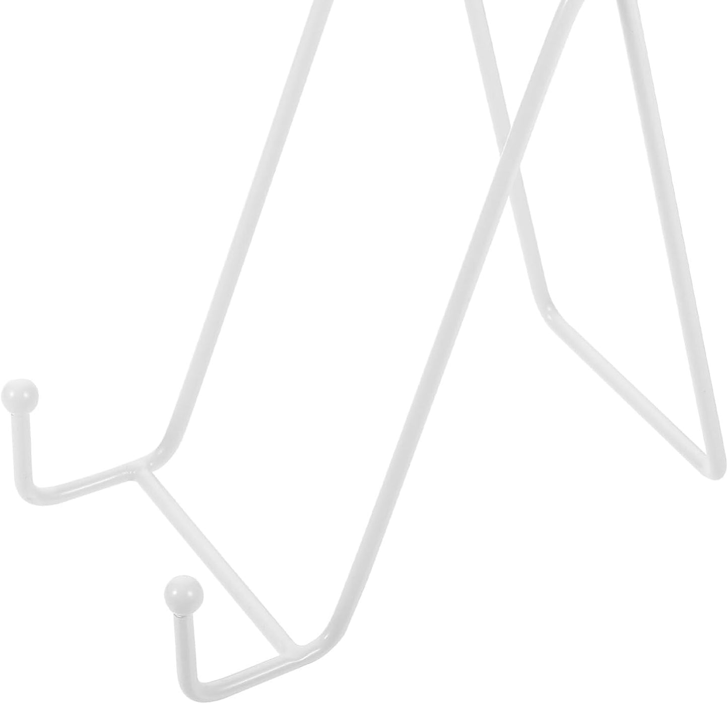 Alipis Plate Stands for Large Heavy Duty Display Metal Picture Frame Holder Stand Table Top Easels for Decorative Platter, Book, Plaque, Photo White